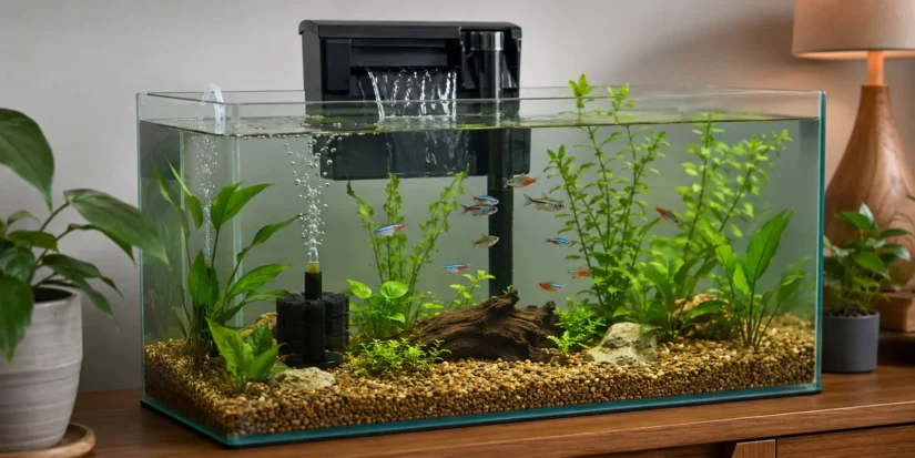 Best aquarium filters for beginners in a freshwater fish tank